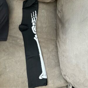 Skeleton Stockings NEW Black White Bones Emo Cute Knee High Sock Stocking